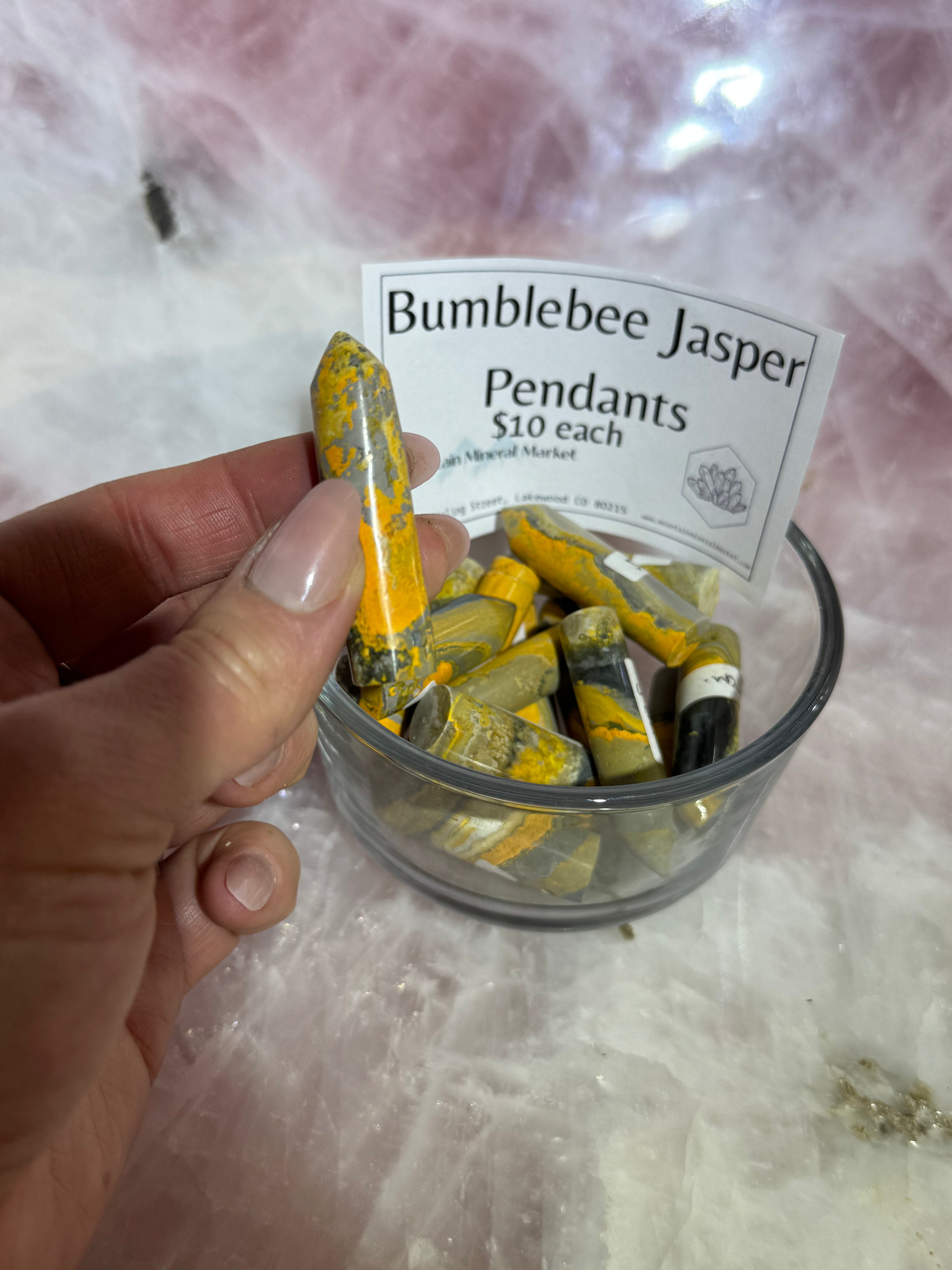 Bumblebee Jasper Pendants Mountain Mineral Market